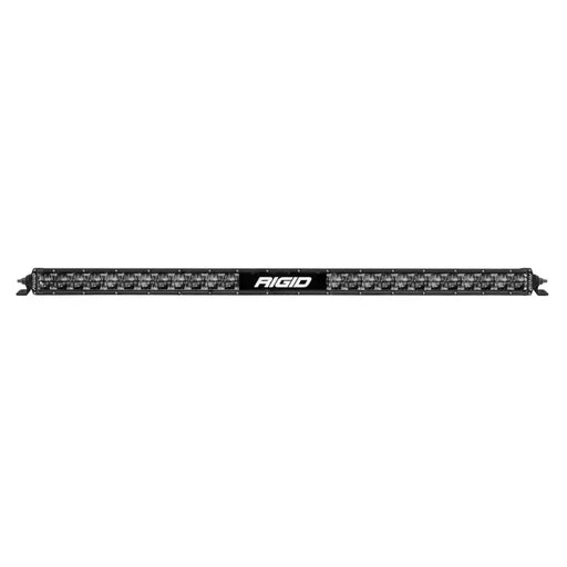 SAE compliant black and white LED strip with ’dm’ displayed - Rigid Industries SR-Series 30in SAE Driving Amber