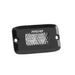 Black and white LED light in Rigid Industries SRMF Flush Mount - 60 Deg. Lens