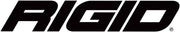 Rigid industries srq2 logo in black and white on white background