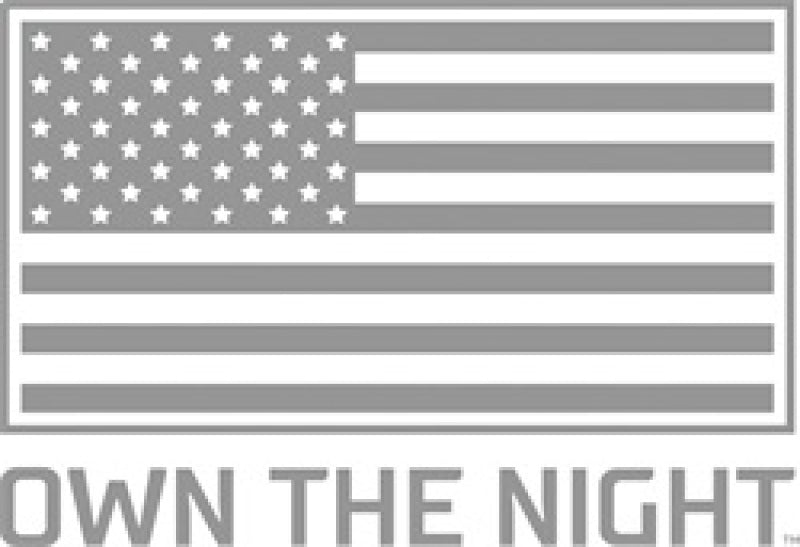 Rigid industries srq2 - driving white single pro lighting with american flag center display