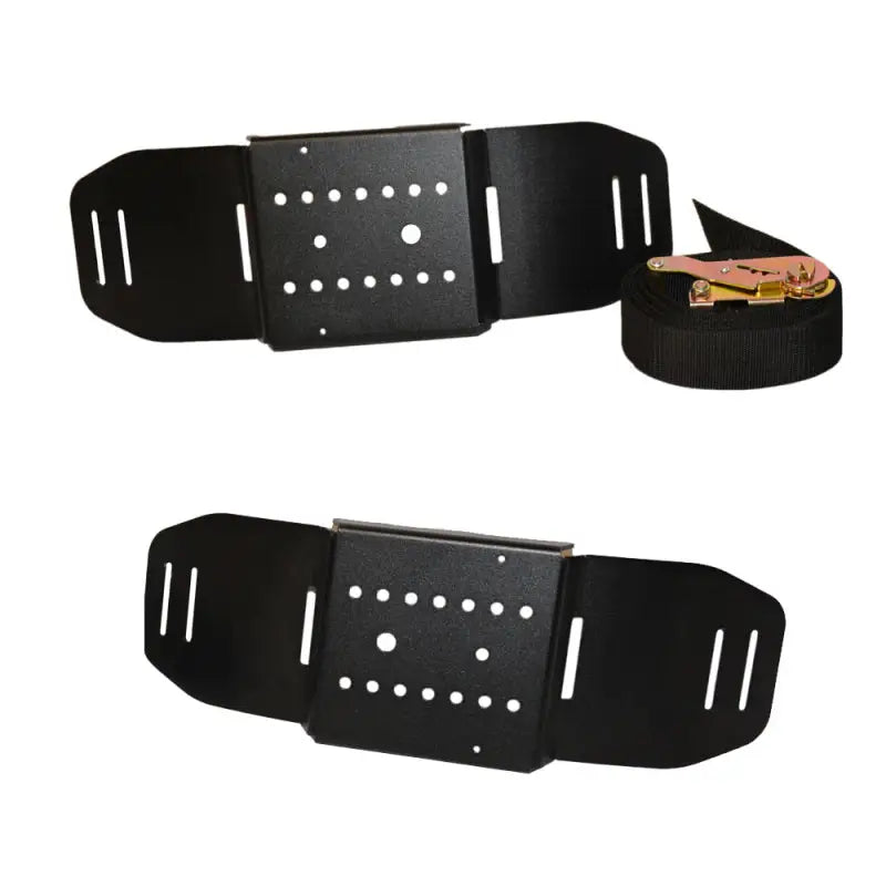 Rock Slide Any Tire Size Ez Rack Kit with Two Black Leather Belts