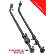 Front and rear axles for Toyota RockJock JK Currectlync Steering System with Flipped Drag Link and Tie Rod