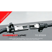 RockJock JK Currectlync Steering System with Flipped Drag Link connected to the tie rod