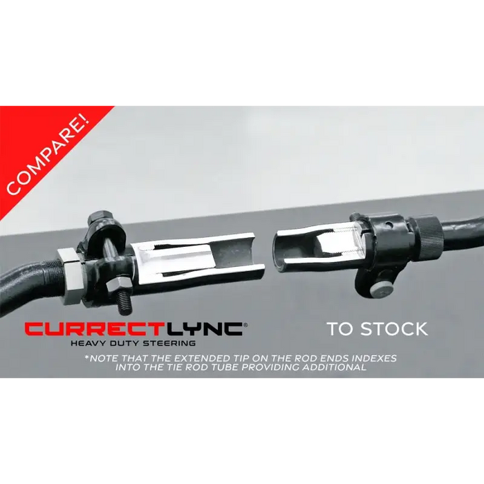 RockJock JK Currectlync tie rod with CRT-NC cable attached