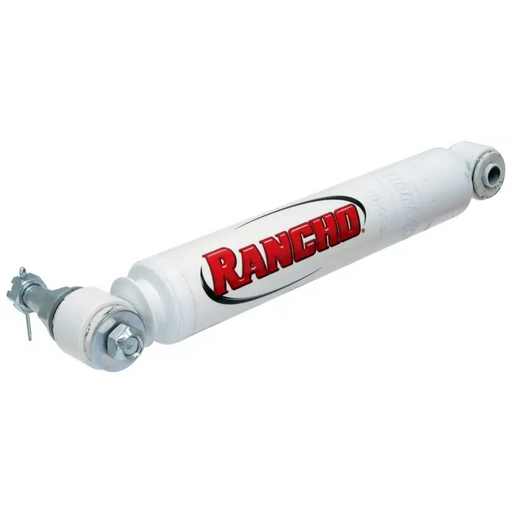 White roller with red logo for RockJock Steering Stabilizer Shock 5407