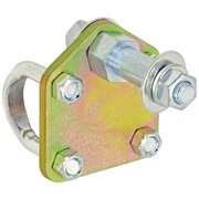 Metal latch with bolts and nuts on RockJock TJ/LJ/XJ/MJ Currectlync Steering System, tie rod, forged drag link.
