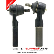 RockJock Currectlync Steering System with front and rear sway links, tie rod, and forged drag link
