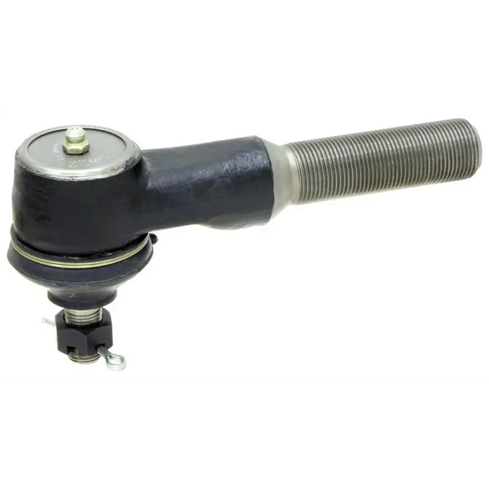 Black ball joint tie rod end with bolt, RockJock RH Thread Zerk On Cap.