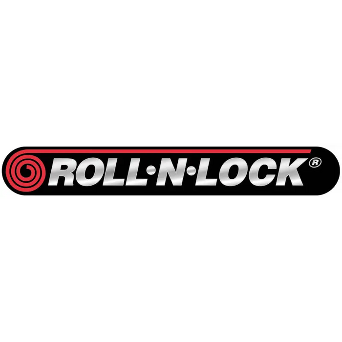 Roll-N-Lock logo displayed on Toyota Tacoma truck bed cover