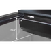 Black roll n lock truck bed cover with bottom drawer.