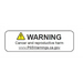 Roll-N-Lock truck bed cover warning sign for 16-18 Toyota Tacoma Access Cab/Double Cab.