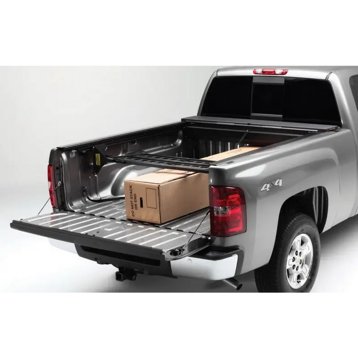 Roll-N-Lock Cargo Manager displayed in truck bed in Roll-N-Lock 20-22 Jeep Gladiator