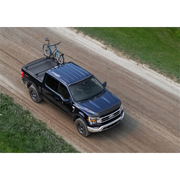 Roll-N-Lock M-Series XT Retractable Cover with bike on truck roof - 60in. Bed