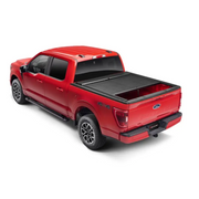 Red truck with black bed cover - Roll-N-Lock M-Series XT Retractable Cover for Jeep Gladiator 20-22 (w/o Trail Rail Sys,