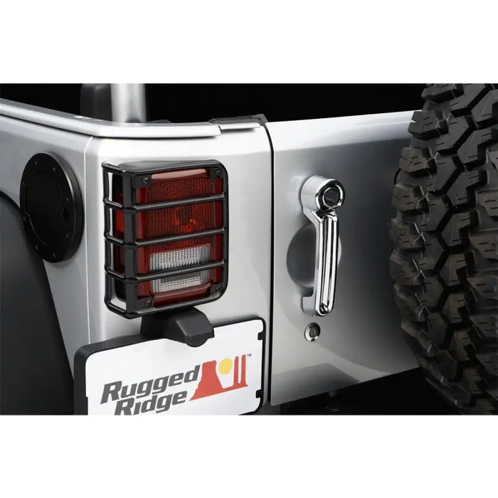 Rugged Ridge Jeep Wrangler rear euro guards bumper mount.
