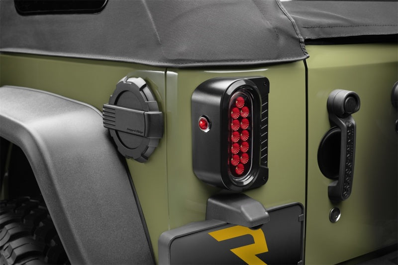 Front-mounted jeep light switch on rugged ridge flush mount tail light