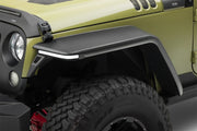Front bumper cover for rugged ridge max terrain fender flare set