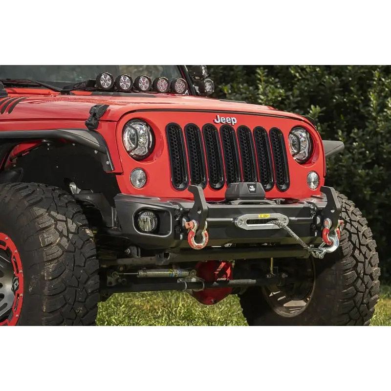 Rugged Ridge Wrangler JK Arcus Front Bumper with Jeep logo