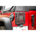Rugged Ridge Jeep Wrangler JK Tail Light Guards with Red Light