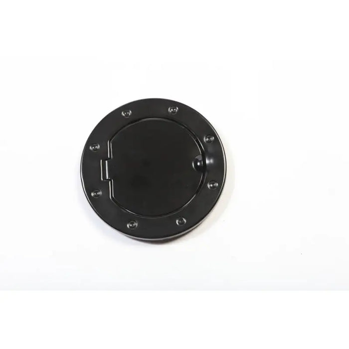 Black metal gas cap door knob for Jeep Wrangler JK, white background