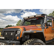Jeep Wrangler JK Elite Fast Track Windshield Light Bar Mount with Crossbar