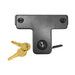 Rugged Ridge Jeep Wrangler JK hood lock kit with black latch and key