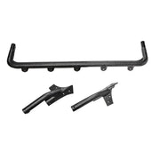 Black plastic brackets for Rugged Ridge light bar.