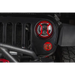 Rugged Ridge Elite Red Jeep Wrangler Headlight Euro Guards