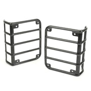 Black front bumper guards for Jeep Wrangler Euro Tail Light Euro Guards.