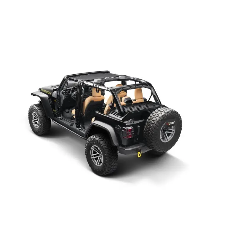 Rugged Ridge 07-21 Wrangler JK/JL 4-Door Interior Storage Rack in Black and Gold