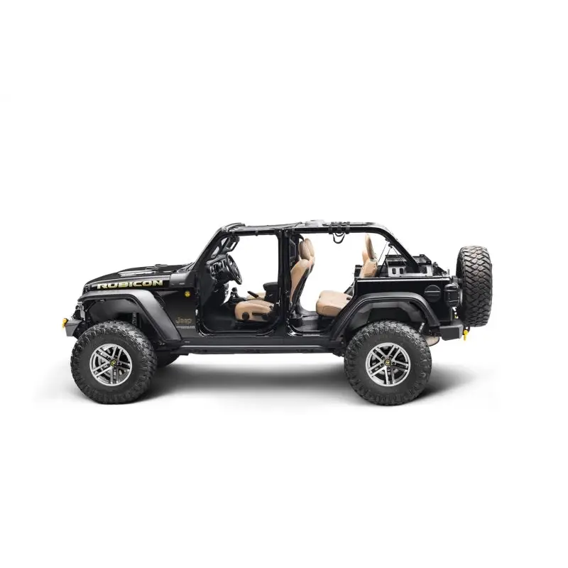 Rugged Ridge 4-door interior storage rack with Jeep shown