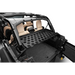 Rugged Ridge Jeep Wrangler 4-Door Interior Storage Rack with Cargo Tray Open
