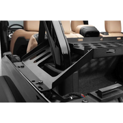 Front seat of a jeep with door open - Rugged Ridge 4-Door Interior Storage Rack