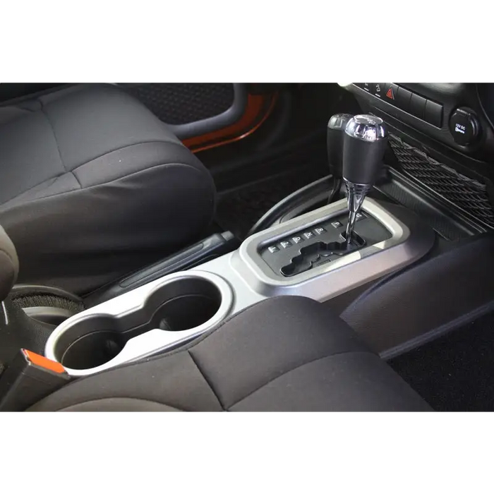 Rugged Ridge 11-18 Jeep Wrangler JK w/ Automatic Transmission Charcoal Center Cup Console - Interior Shot