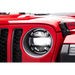 Rugged Ridge Black Elite Headlight Guards for Jeep Wrangler JL and Gladiator JT with LED headlights
