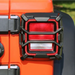 Rugged Ridge 18-20 Jeep Wrangler JL Elite Tail Light Guard with two lights on