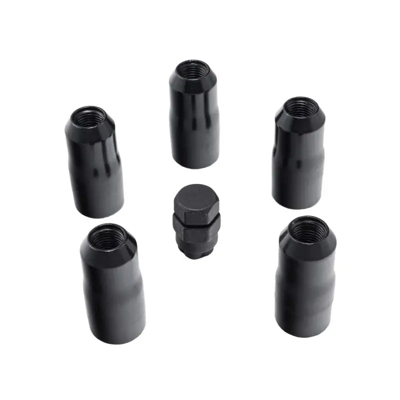 Black wheel lock nut set for Jeep Wrangler JL/JLU by Rugged Ridge with key