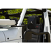 Rugged Ridge Jeep Wrangler JL/JT Rectangular Trail Mirrors in White with Black Roof Rack