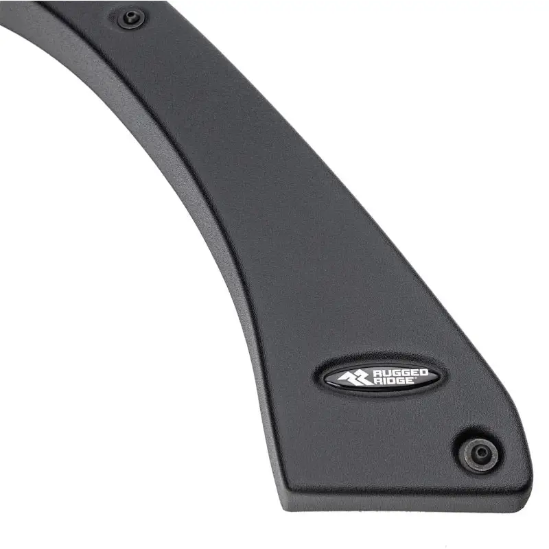 Rugged Ridge door fender flare delete kit front handle for Jeep Wrangler.