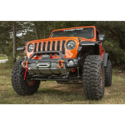 Rugged Ridge Venator Modular Bumper parked on grass