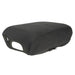 Black fabric seat cushion in Rugged Ridge’s Neoprene Console Cover for 18-21 Jeep Wrangler (JL)