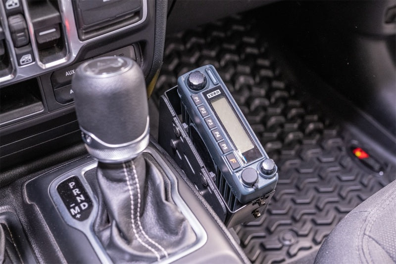 Rugged ridge 18-22 jeep wrangler / gladiator race radio mount with remote control system