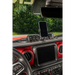 Rugged Ridge Jeep Wrangler JL Gladiator Eclipse Sun Shade Black Hard Top installed on car dashboard.