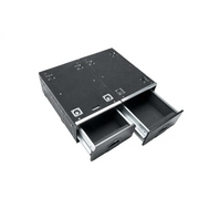 Black metal cargo storage drawers by Rugged Ridge for Jeep Wrangler JL