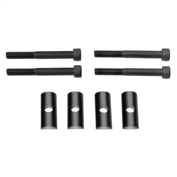 Rugged Ridge black plastic screws and bolts for Wrangler JL Unlimited.