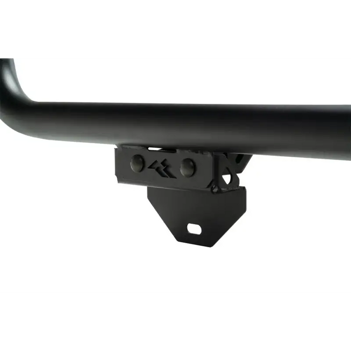 Rugged Ridge black metal roof rack for Jeep Gladiator, close up on white background