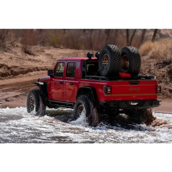Rugged Ridge Jeep Gladiator Sport Rack driving through the river