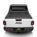 Rugged Ridge Armis Tonneau Cover for Jeep Gladiator with Max Track - White Pickup Truck Rear View