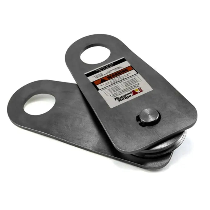 Rugged Ridge 20000 lbs Snatch Block Pulley with Black Steel Plate Brackets