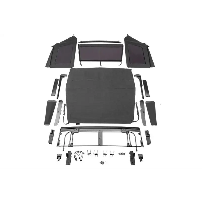 Rugged Ridge Jeep Wrangler JL 2 Dr Voyager Soft Top - Front and Rear Panels Removed